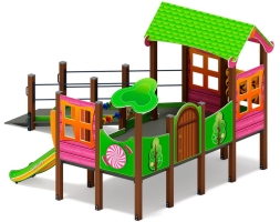 Детская игровая площадка Манеж Забота Лукоморье ДОВ 20.25.01-01, фото 2