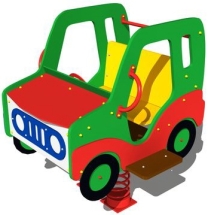 Качалка на двух пружинах Джип КЧ050 для детской площадки