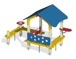 Домик-беседка Дворик 4 ПС-11.2 для детской площадки, фото 3