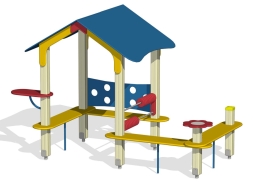 Домик-беседка Дворик 4 ПС-11.2 для детской площадки, фото 1