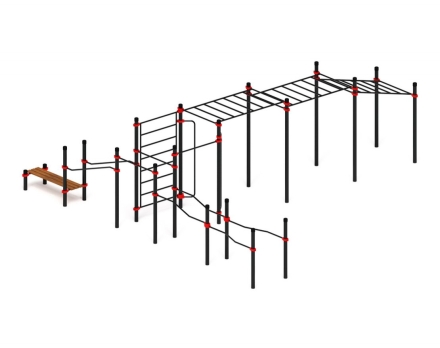 Спортивный комплекс ЛОВ 19, стойки 89 мм, фото 3
