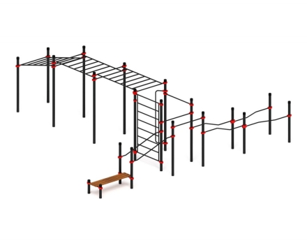 Спортивный комплекс ЛОВ 19, стойки 89 мм, фото 4