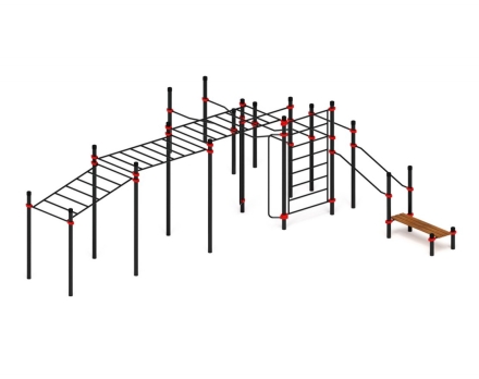 Спортивный комплекс ЛОВ 19, стойки 89 мм, фото 5