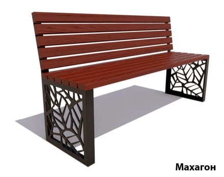 Парковая скамейка Севастополь, Лиственница (без подлокотников) 2 м , фото 3