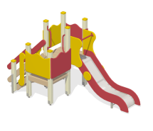 Детская горка Грация Огромная ГР-18.1 H=950 для игровой площадки Детская горка Грация Огромная ГР-18.1 H=950 для игровой площадки
