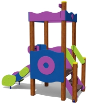 Игровой комплекс 070284.21 H=650 для детей 2-4 года для уличной площадки Игровой комплекс 070284.21 H=650 для детей 2-4 года для уличной площадки