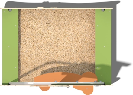 Песочница Домик ДС007 для детской игровой площадки, фото 3