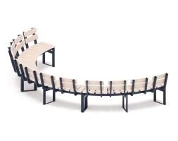 Скамья модульная Радиус комфорта-10 (беленый дуб), фото 5