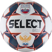 Мяч футзал. &quot;SELECT Futsal Replica&quot; арт.850618-172, р.4, АМФР, 32п, ПУ, руч.сш,бел-син-крас