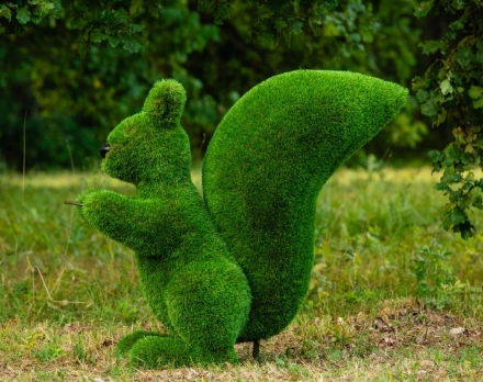 Топиари Белочка с кольцом под кашпо газон Eco, фото 13