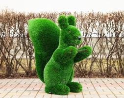 Топиари Белочка с кольцом под кашпо газон Eco, фото 9