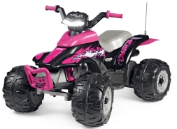 Детский электроквадроцикл Peg Perego Corral T-Rex 330w Розовый