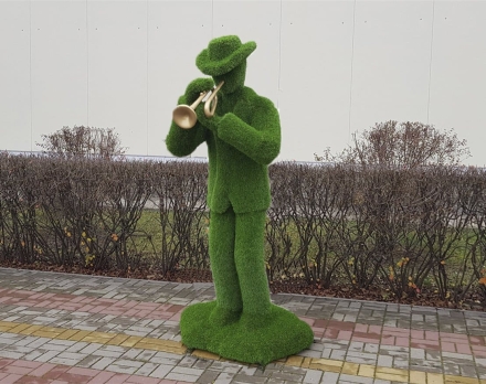 Топиари музыкант с контрабасом- газон Eco+, фото 2