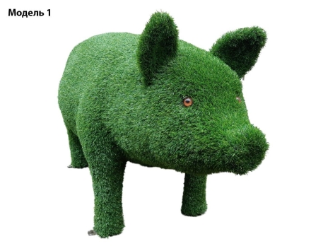 Топиари поросенок толстый, модель 2 - газон Eco, фото 3