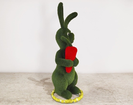 Топиари Кролик с морковкой, h= 170см - газон Есо, фото 2