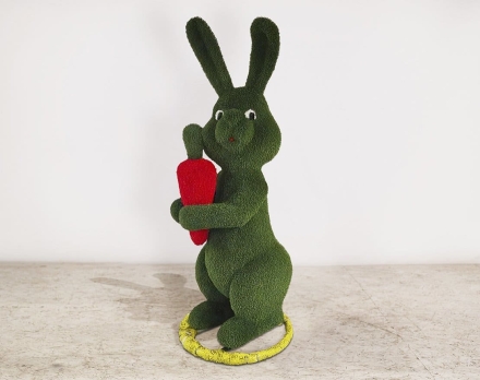 Топиари Кролик с морковкой, h= 170см - газон Есо, фото 1