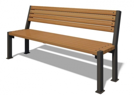 Скамья парковая Двойная линия LP006 , фото 1