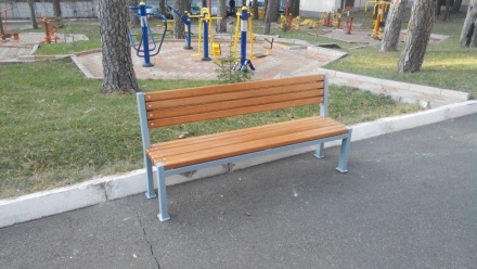 Скамья парковая Двойная линия LP006 , фото 2