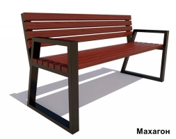 Скамейка уличная Кёльн, Сосна 1,8 м, фото 3