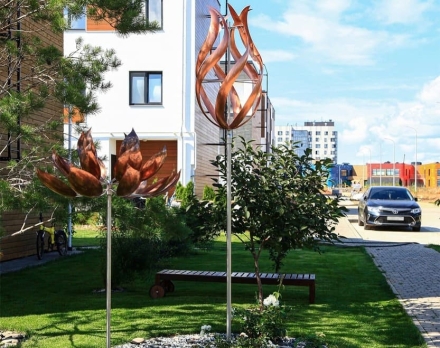 Медная скульптура Бутон Стандартный размер, фото 1