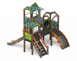 Детская игровая площадка Городок Город ДИК 2.01.3.03-21 H=1200, фото 2