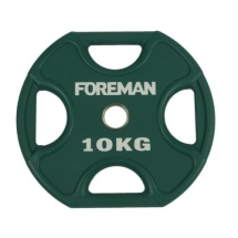 Диск X-Training уретановый цветной FOREMAN FM/UPX-10KG-GN (10 кг)