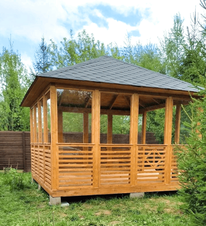 Прямоугольная беседка Лесная, фото 2