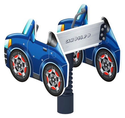 Кабриолет - Качалка на пружине машинка мини - ИО 22.03.04-И1, фото 3