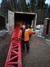 Двускатный навес с сотовым поликарбонатом