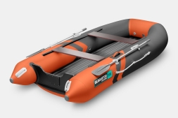 GLADIATOR E 300 SL AIR SPORT Оранжево-темносерый моторная лодка ПВХ, фото 2