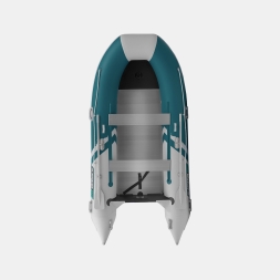 Gladiator B 370 AL LIGHT Морской зеленый-белый моторная лодка ПВХ Алюминиевый пайол, фото 5