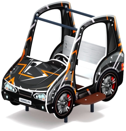 Машинка (черная) - Беседка машинка средняя - МФ 10.03.01-05.И1, фото 4