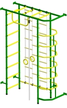 Спортивный комплекс Пионер 9Л зелёно/жёлтый