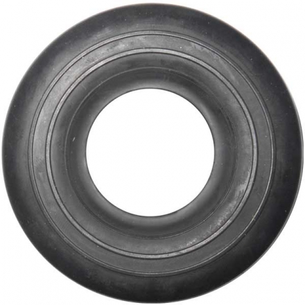 Эспандер кольцо нагрузка 55-60кг d-77мм ребристо-гладкий Черный, фото 1
