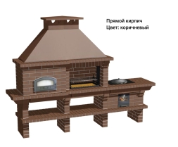 Печь Аристократ 750 Прямоугольный кирпич красный, фото 13