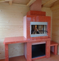 Мангал со столом консолью, фото 1