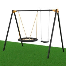 Уличные качели Рекорд W-1, перекладина 2,4 м Уличные качели Рекорд W-1, перекладина 2,4 м