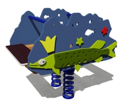 Качалка на пружине Щука 04502 для детской площадки, фото 1