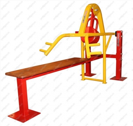 Уличный тренажер &quot;Жим от груди лежа&quot; ТУ-9, фото 1