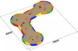 Песочница Трио для детской площадки, фото 2 Песочница Трио для детской площадки, фото 2
