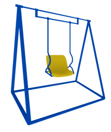 Детские качели Малыш CКИ001-С для уличной площадки, фото 1