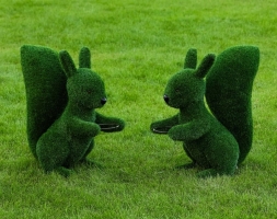 Топиари Белочка с кольцом под кашпо газон Premium, фото 9