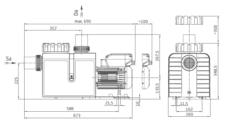 Насос с префильтром Speck Badu Profi Eco VS, фото 3