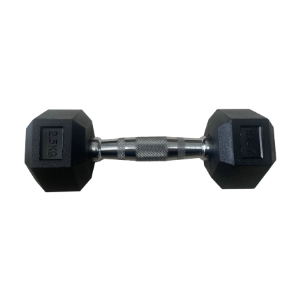 Обрезиненная гексагональная гантель INEX Hex Dumbbell 6 кг, фото 1
