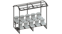Трибуна 2-х рядная на 10 мест (с навесом из поликарбоната) СТ-17 Трибуна 2-х рядная на 10 мест (с навесом из поликарбоната) СТ-17