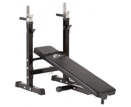 Скамья со стойками под штангу DFC складная DBCH2B, фото 4