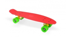 Скейт пластиковый 22х6", красный