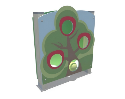 Игровой модуль ДИФ 01265 в виде дерева с мишенями, фото 1