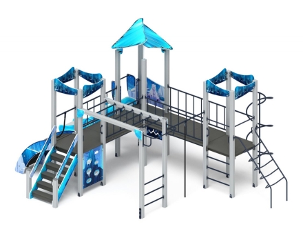 Детская игровая площадка Волшебный город (Снежная королева) ДИК 2.19.02-02 Н=1200, фото 4