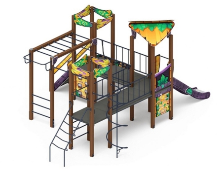 Детская игровая площадка Волшебный город (Майя) ДИК 2.19.02-01 Н=1200, фото 2